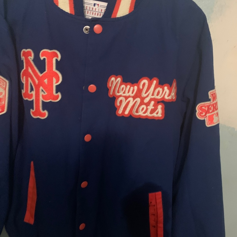 Ny World Series baseball jacket size large but fit xl - Picture 11 of 16
